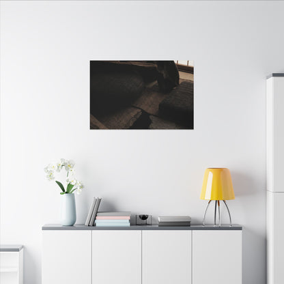 Dark Japandi Shadow Zen Canvas Art