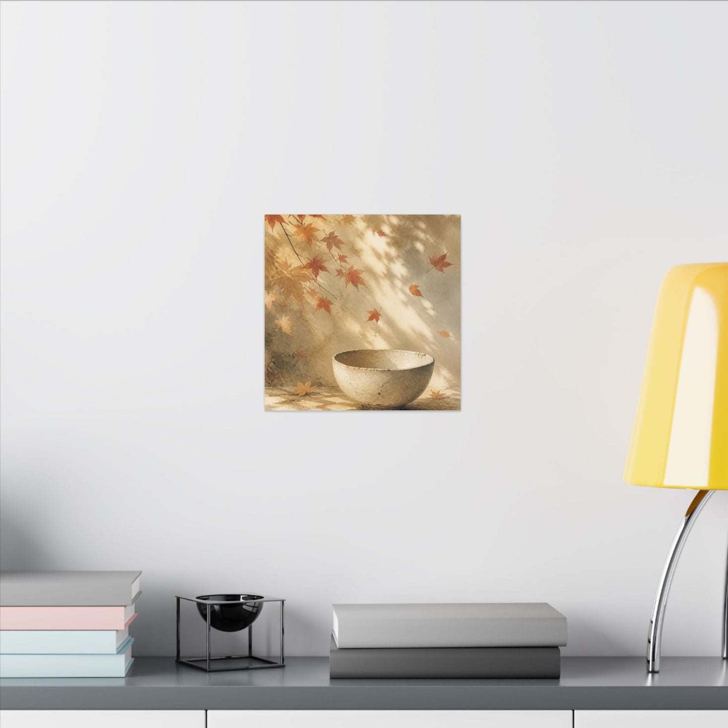 Japandi Ceramic Bowl in Dappled | Watercolor Canvas Art
