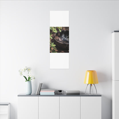 Ceramic Bowl Shadow Zen Canvas Art | Moody Dark Japandi Art