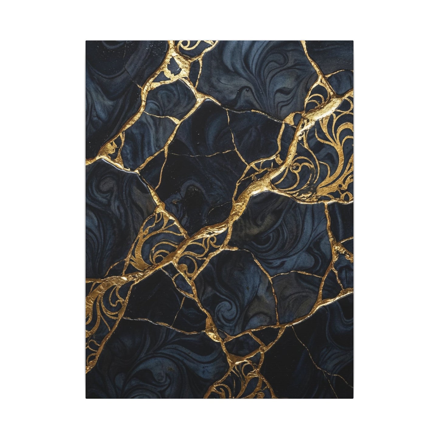Kintsugi Gold Vein Canvas Art