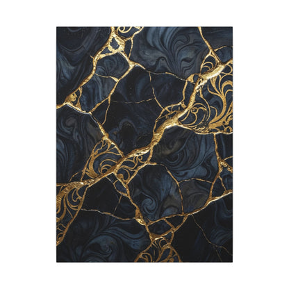 Kintsugi Gold Vein Canvas Art
