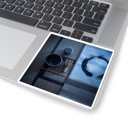 Tea Ceremony Winter Sticker | Zen Calm Design