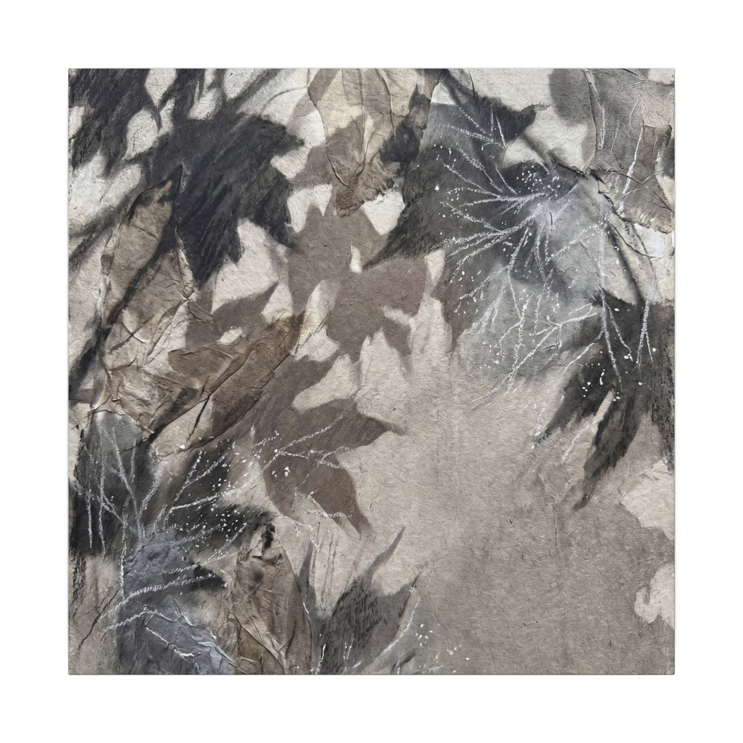 Shadow Play Texture Canvas Art | Cozy Japandi Art