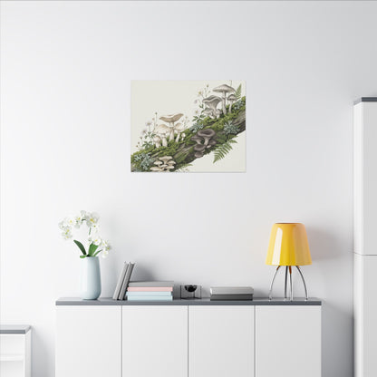 Dried Flowers Spring Canvas Art | Japandi Neutral Design