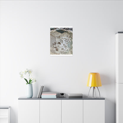 Ceramic Bowl Winter Canvas Art | Japandi Earthy Design