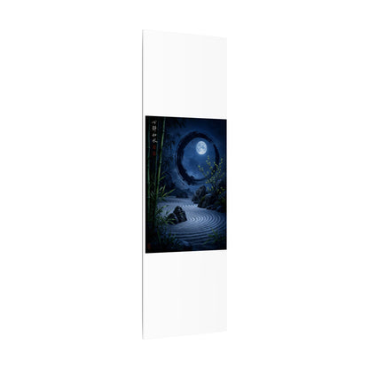 Serene Rock Garden Canvas Art - Enso Zen