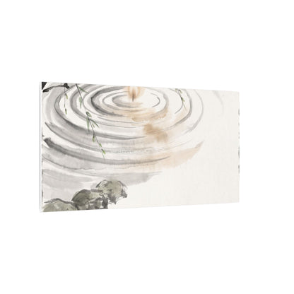 Water Ripple Sumi E Canvas Art | Tranquil Zen Art
