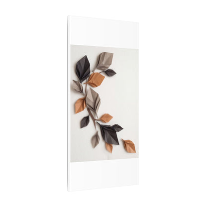 Paper Fold Autumn Canvas Art | Japandi Earthy Design