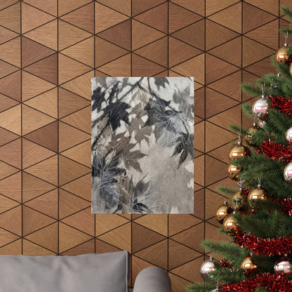 Shadow Play Texture Wall Art Print | Elegant Japandi Art