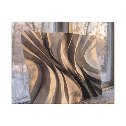 Mono No Aware Paper Fold Canvas Art - Japandi Minimal Line