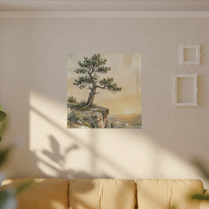 Pine Tree Canvas Art | Summer Japandi Texture Art