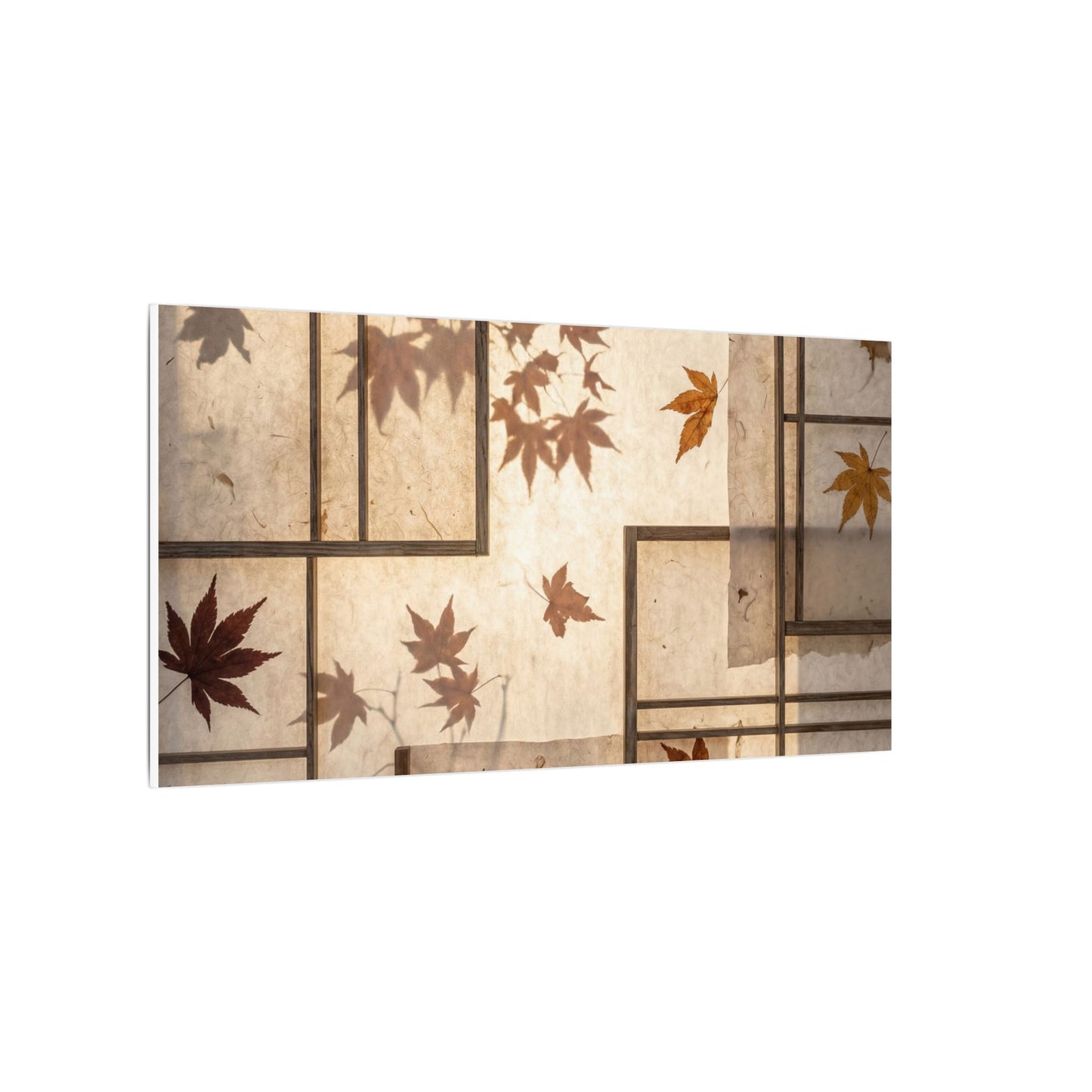 Shoji Screen Japanese Pattern Canvas Art | Neutral Japandi Art