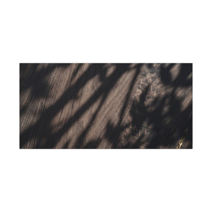 Shadow Play Summer Canvas Art | Dark Japandi Moody Design