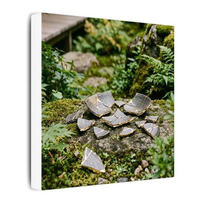 Summer Broken Pottery Gold Repair Canvas Art | Resilient Decor
