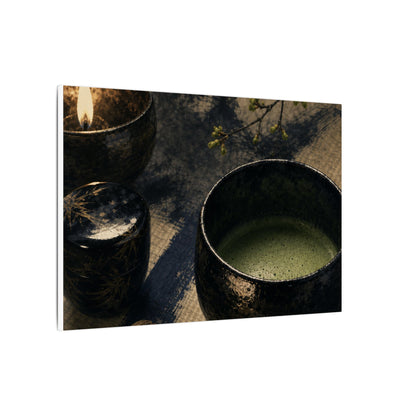 Ma Tea Ceremony Canvas Art - Zen Sumi E