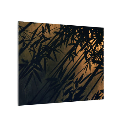 Sophisticated Shadow Play Canvas Art - Shadow Zen Dark Japandi