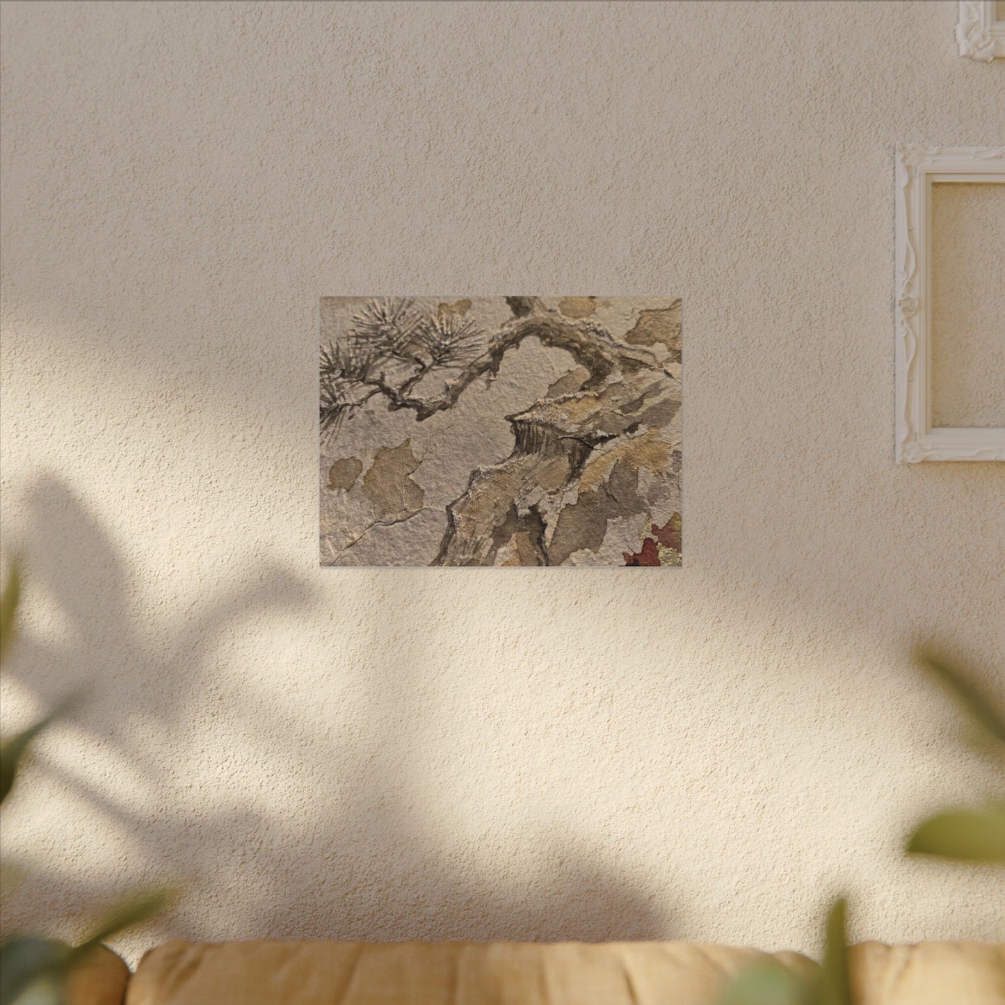 Pine Tree Canvas Art | Winter Japandi Japanese Pattern Art