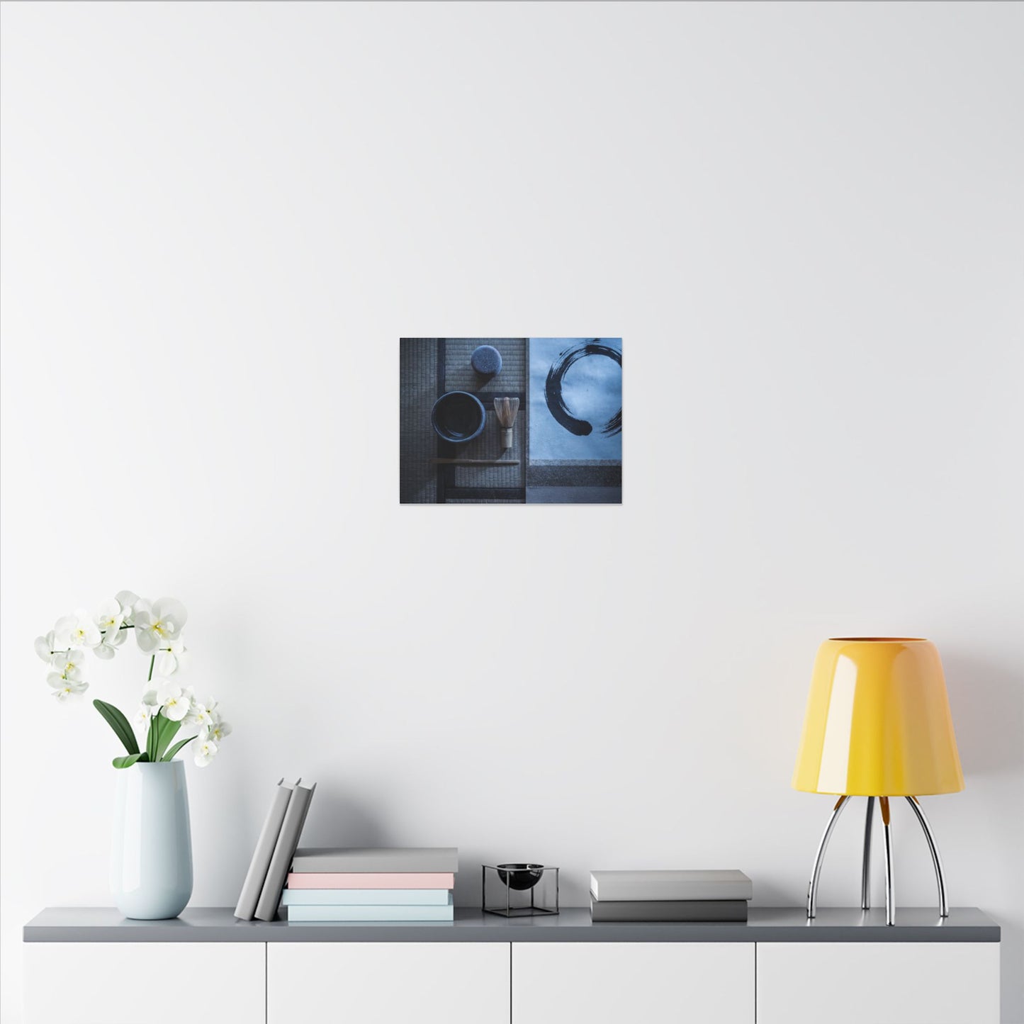 Tea Ceremony Enso Canvas Art | Calm Zen Art