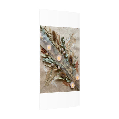 Candlelight Dried Flowers Canvas Art - Japandi Kanso