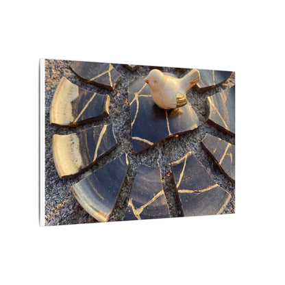 Golden Hour Broken Pottery Canvas Art - Kintsugi Datsuzoku