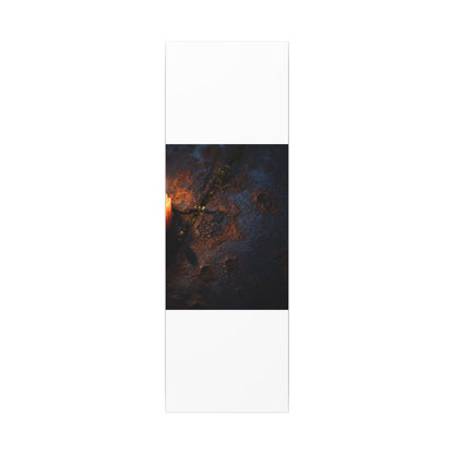 Candlelight Rust Patina Canvas Art - Dark Japandi Ma