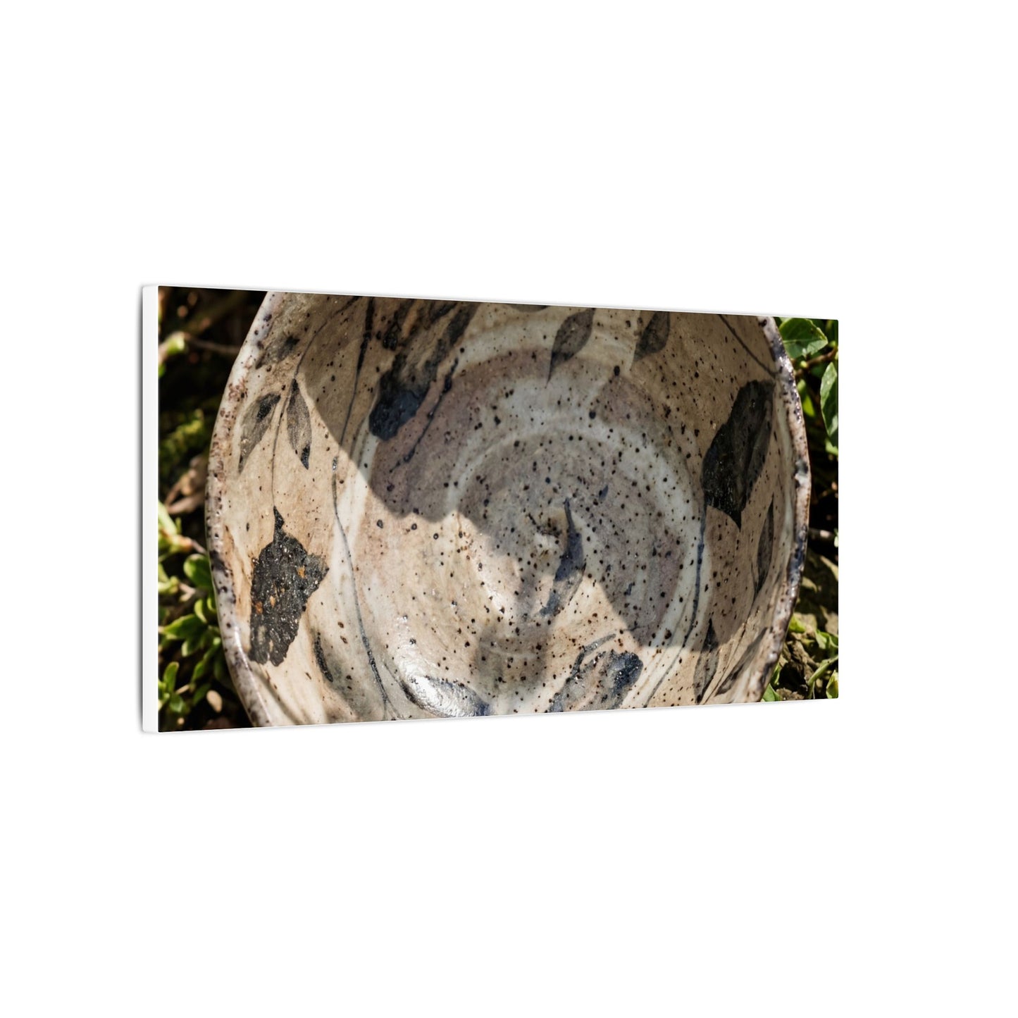 Elegant Ceramic Bowl Canvas Art - Japanese Pattern Japandi