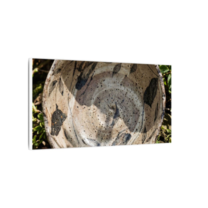 Elegant Ceramic Bowl Canvas Art - Japanese Pattern Japandi