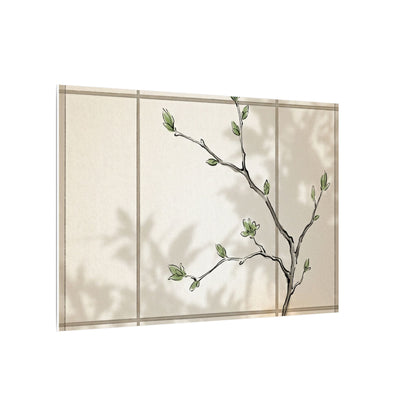 Shoji Screen Spring Canvas Art | Japandi Cozy Design