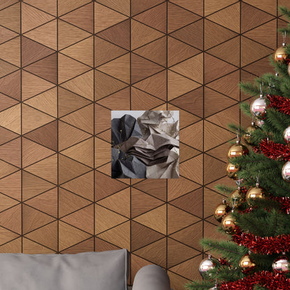 Paper Fold Texture Wall Art Print | Earthy Japandi Art
