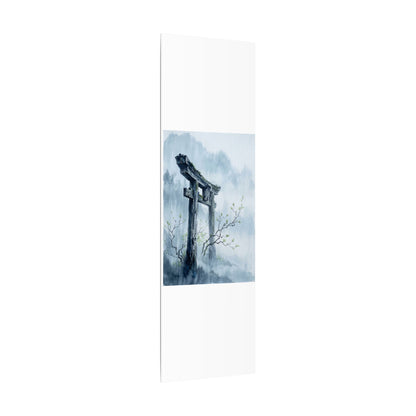 Torii Gate Canvas Art | Spring Zen Sumi E Art