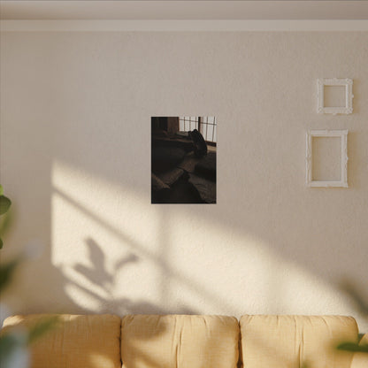 Dark Japandi Shadow Zen Canvas Art