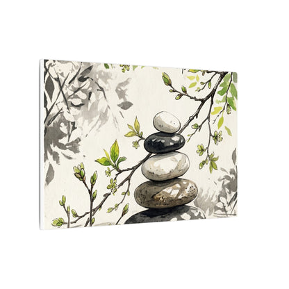 Spring River Stones Japanese Pattern Canvas Art | Elegant Decor