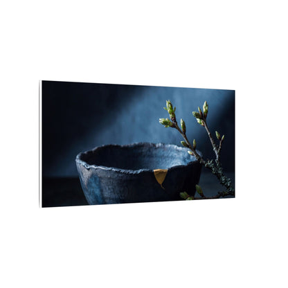 Sophisticated Ceramic Bowl Canvas Art - Shadow Zen Dark Japandi