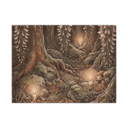 Wisteria Vintage Botanical Canvas Art | Enchanting Cottagecore Art