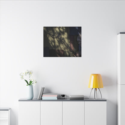 Ma Incense Smoke Canvas Art - Dark Japandi Dark Texture