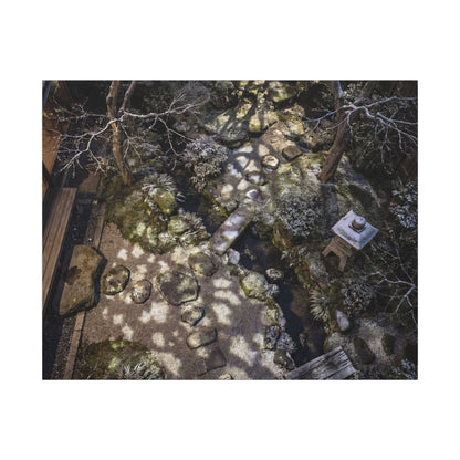 Moonlit Garden Japanese Pattern Canvas Art | Elegant Japandi Art