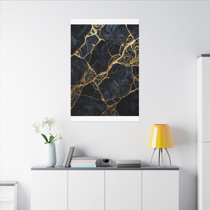 Kintsugi Gold Vein Canvas Art