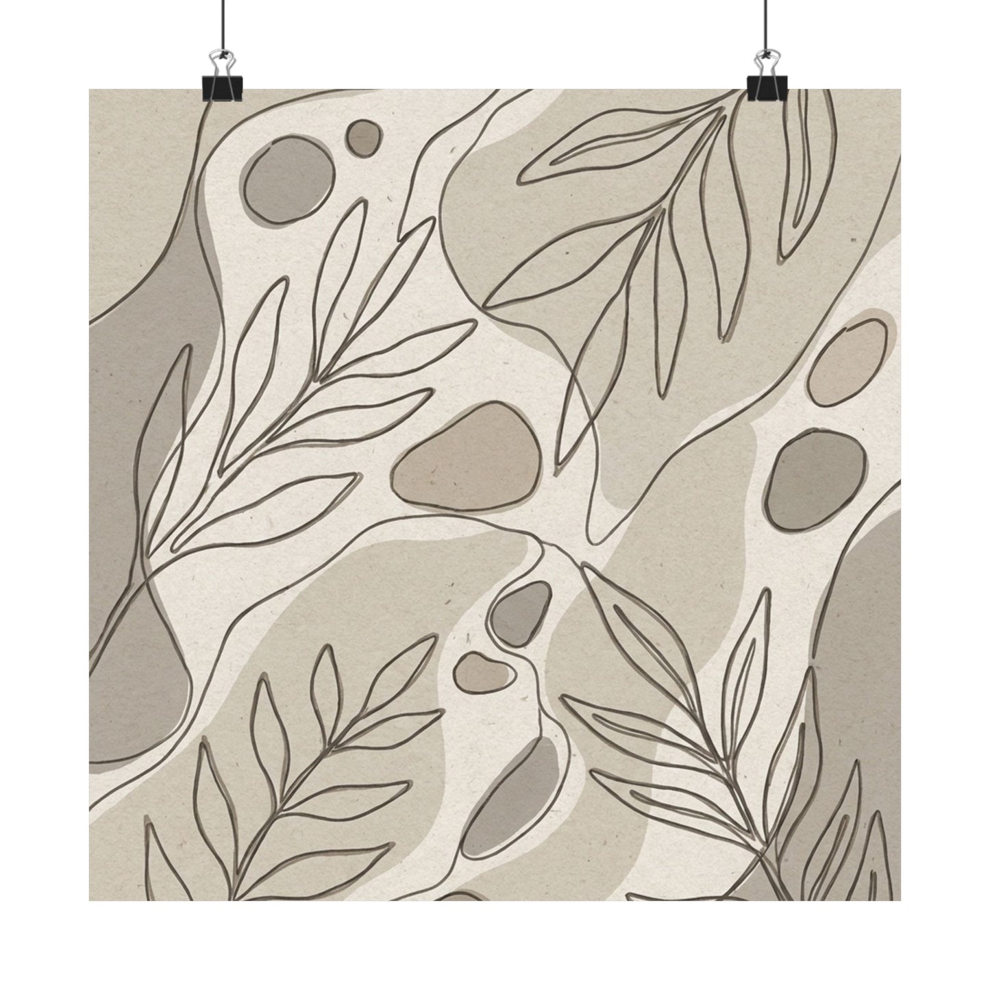 Japandi Minimal Line Wall Art Print