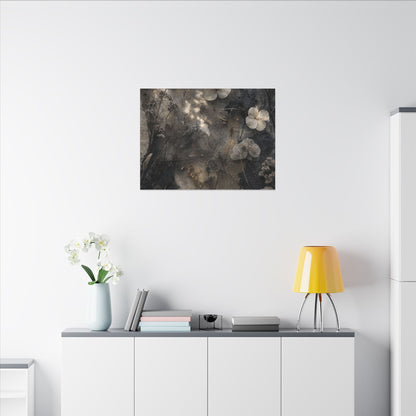 Winter Dried Flowers Texture Canvas Art | Elegant Decor