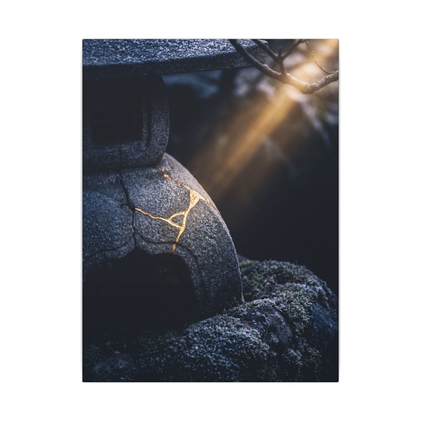 Ma Moonlit Garden Canvas Art - Kintsugi Broken Beauty