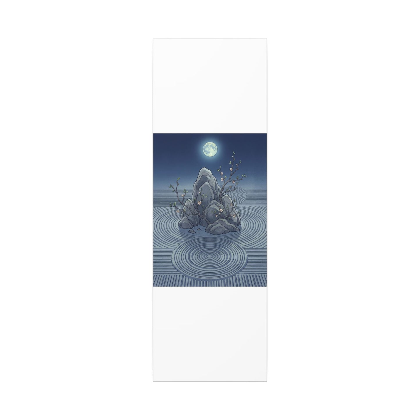 Spring Rock Garden Ukiyo E Inspired Canvas Art | Tranquil Decor