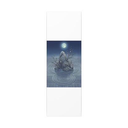 Spring Rock Garden Ukiyo E Inspired Canvas Art | Tranquil Decor