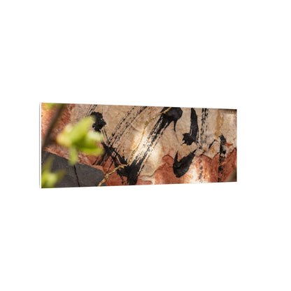 Datsuzoku Ink Brushstroke Canvas Art - Kintsugi Gold Repair