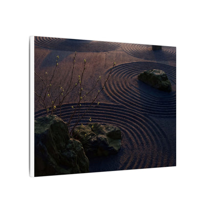 Spring Rock Garden Shadow Zen Canvas Art | Luxurious Decor