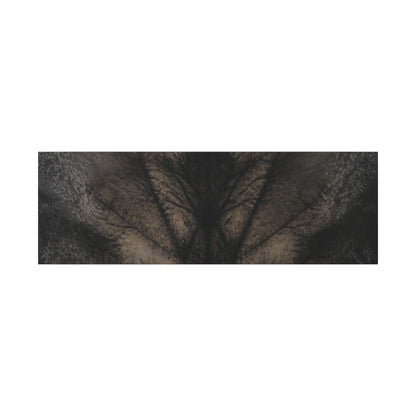 Seijaku Shadow Play Canvas Art - Dark Japandi Charcoal Ink