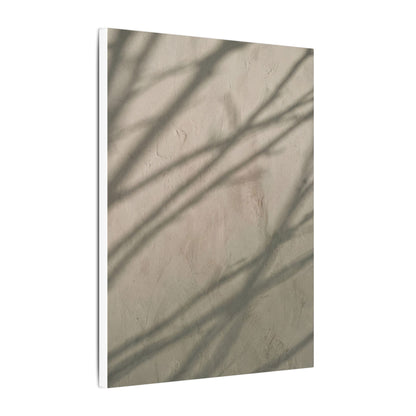 Shadow Play Japanese Pattern Canvas Art | Warm Japandi Art