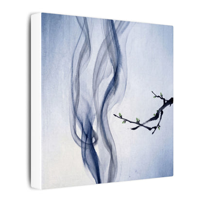 Incense Smoke Spring Canvas Art | Zen Tranquil Design