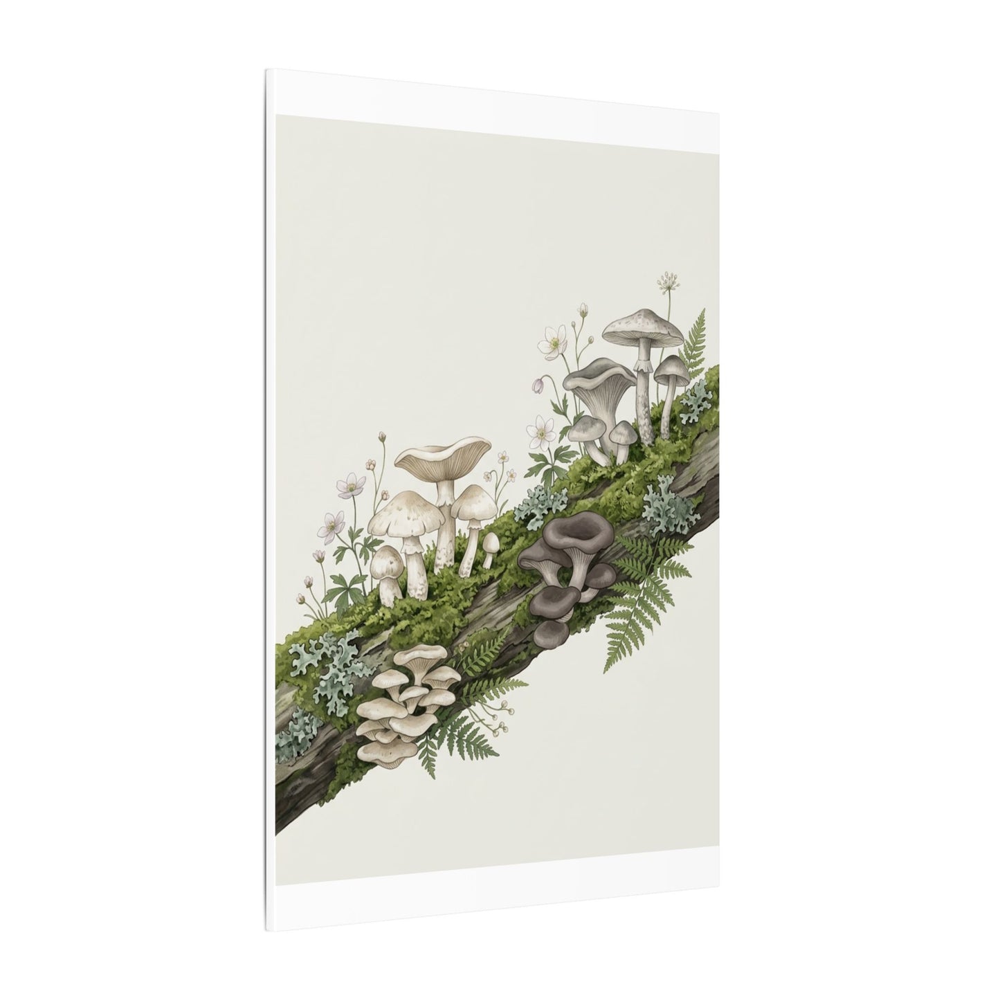 Dried Flowers Spring Canvas Art | Japandi Neutral Design
