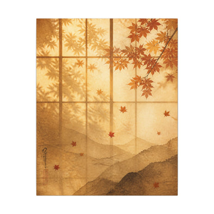 Shoji Screen Texture Canvas Art | Earthy Japandi Art