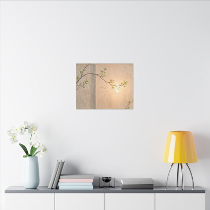 Spring Cherry Blossom Forest Whimsy Canvas Art | Rustic Decor